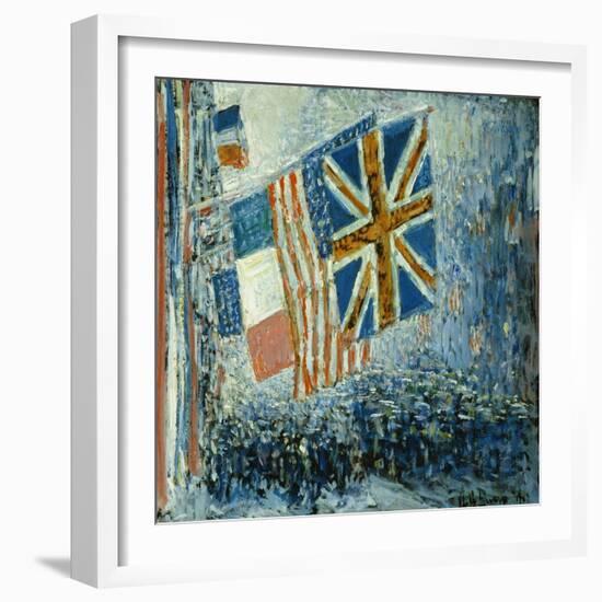 The Big Parade-Childe Hassam-Framed Premium Giclee Print