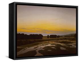 The big preserve near Dresden-Caspar David Friedrich-Framed Stretched Canvas