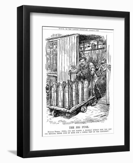 The Big Push, 1916-Leonard Raven-hill-Framed Giclee Print