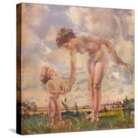 'The Big Sister', c20th century-Charles Sims-Stretched Canvas