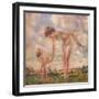 'The Big Sister', c20th century-Charles Sims-Framed Giclee Print