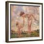 'The Big Sister', c20th century-Charles Sims-Framed Giclee Print