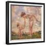 'The Big Sister', c20th century-Charles Sims-Framed Giclee Print