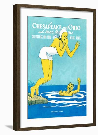 The Big Splash-null-Framed Giclee Print