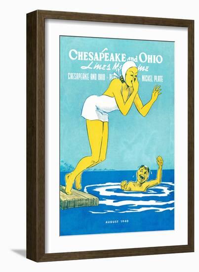 The Big Splash-null-Framed Giclee Print