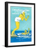 The Big Splash-null-Framed Giclee Print