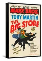 The Big Store, Harpo Marx, Chico Marx, Groucho Marx, 1941-null-Framed Stretched Canvas