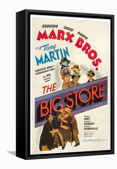 The Big Store, the Marx Brothers, 1941-null-Framed Stretched Canvas