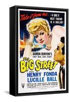 THE BIG STREET, top: Lucille Ball, right: Henry Fonda, 1942.-null-Framed Stretched Canvas