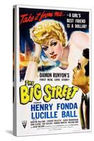 THE BIG STREET, top: Lucille Ball, right: Henry Fonda, 1942.-null-Stretched Canvas