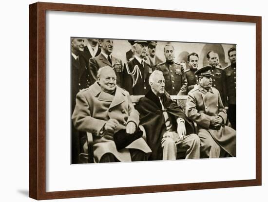 The 'Big Three' at the Yalta Conference-English Photographer-Framed Giclee Print