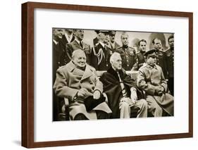 The 'Big Three' at the Yalta Conference-English Photographer-Framed Giclee Print