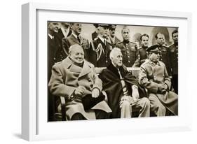 The 'Big Three' at the Yalta Conference-English Photographer-Framed Giclee Print