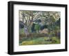 The Big Tree , 1891-Paul Gauguin-Framed Premium Giclee Print