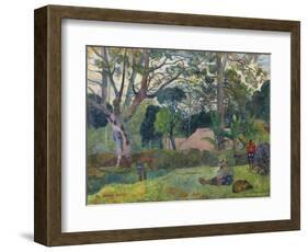 The Big Tree , 1891-Paul Gauguin-Framed Giclee Print