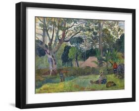 The Big Tree , 1891-Paul Gauguin-Framed Giclee Print