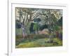 The Big Tree , 1891-Paul Gauguin-Framed Giclee Print