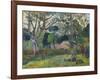 The Big Tree , 1891-Paul Gauguin-Framed Giclee Print