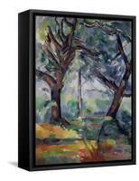 The Big Trees, C.1904-Paul Cézanne-Framed Stretched Canvas