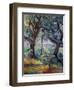 The Big Trees, C.1904-Paul Cézanne-Framed Premium Giclee Print