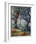 The Big Trees, C.1904-Paul Cézanne-Framed Premium Giclee Print