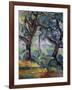 The Big Trees, C.1904-Paul Cézanne-Framed Giclee Print