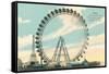 The Big Wheel, Paris-null-Framed Stretched Canvas