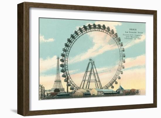 The Big Wheel, Paris-null-Framed Art Print