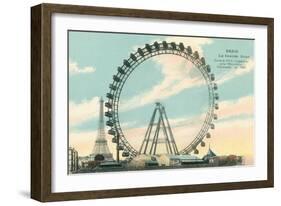 The Big Wheel, Paris-null-Framed Art Print