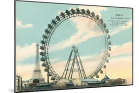 The Big Wheel, Paris-null-Mounted Art Print