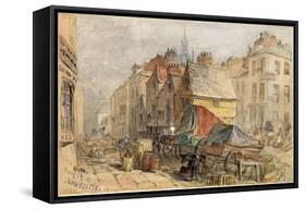 The Bigg Market, Newcastle Upon Tyne-William Bell Scott-Framed Stretched Canvas