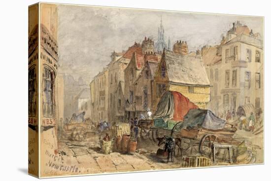 The Bigg Market, Newcastle Upon Tyne-William Bell Scott-Stretched Canvas