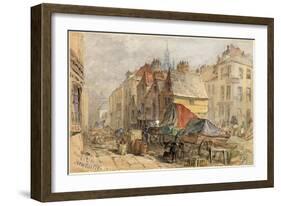 The Bigg Market, Newcastle Upon Tyne-William Bell Scott-Framed Giclee Print