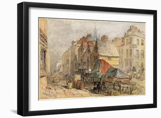 The Bigg Market, Newcastle Upon Tyne-William Bell Scott-Framed Giclee Print