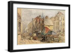 The Bigg Market, Newcastle Upon Tyne-William Bell Scott-Framed Giclee Print