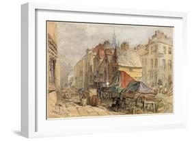 The Bigg Market, Newcastle Upon Tyne-William Bell Scott-Framed Giclee Print