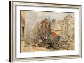 The Bigg Market, Newcastle Upon Tyne-William Bell Scott-Framed Giclee Print