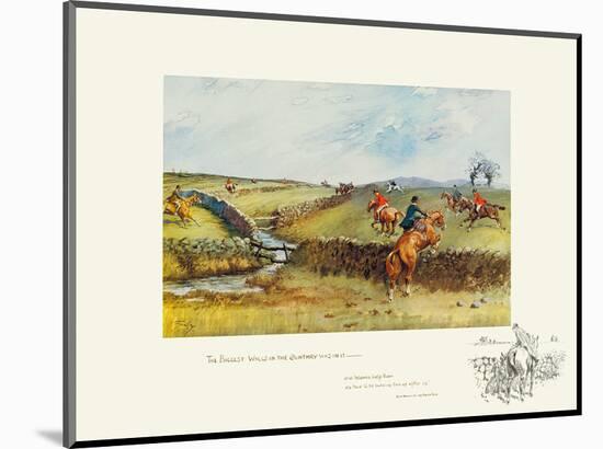 The Biggest Walls In The Country Was In-Snaffles-Mounted Premium Giclee Print