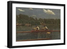 The Biglin Brothers Racing, 1872-Thomas Eakins-Framed Art Print