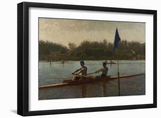 The Biglin Brothers Turning the Stake, 1873 (Oil on Canvas)-Thomas Cowperthwait Eakins-Framed Giclee Print