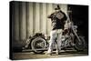 The Biker-Giuseppe Torre-Stretched Canvas