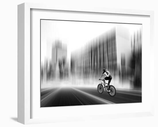 The Biker-Josh Adamski-Framed Photographic Print