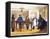 The Billiard Room, Early 19th C-null-Framed Stretched Canvas