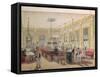 The Billiard Room in a Cafe-null-Framed Stretched Canvas