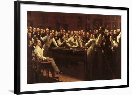 The Billiard Room-Henry O'Neil-Framed Giclee Print