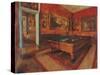 The Billiard Room-Edgar Degas-Stretched Canvas