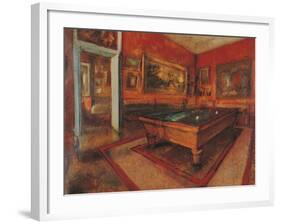 The Billiard Room-Edgar Degas-Framed Giclee Print