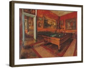 The Billiard Room-Edgar Degas-Framed Giclee Print