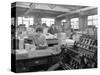 The Binding Room at the White Rose Press Printing Co, Mexborough, South Yorkshire, 1959-Michael Walters-Stretched Canvas