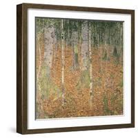 The Birch Wood-Gustav Klimt-Framed Giclee Print